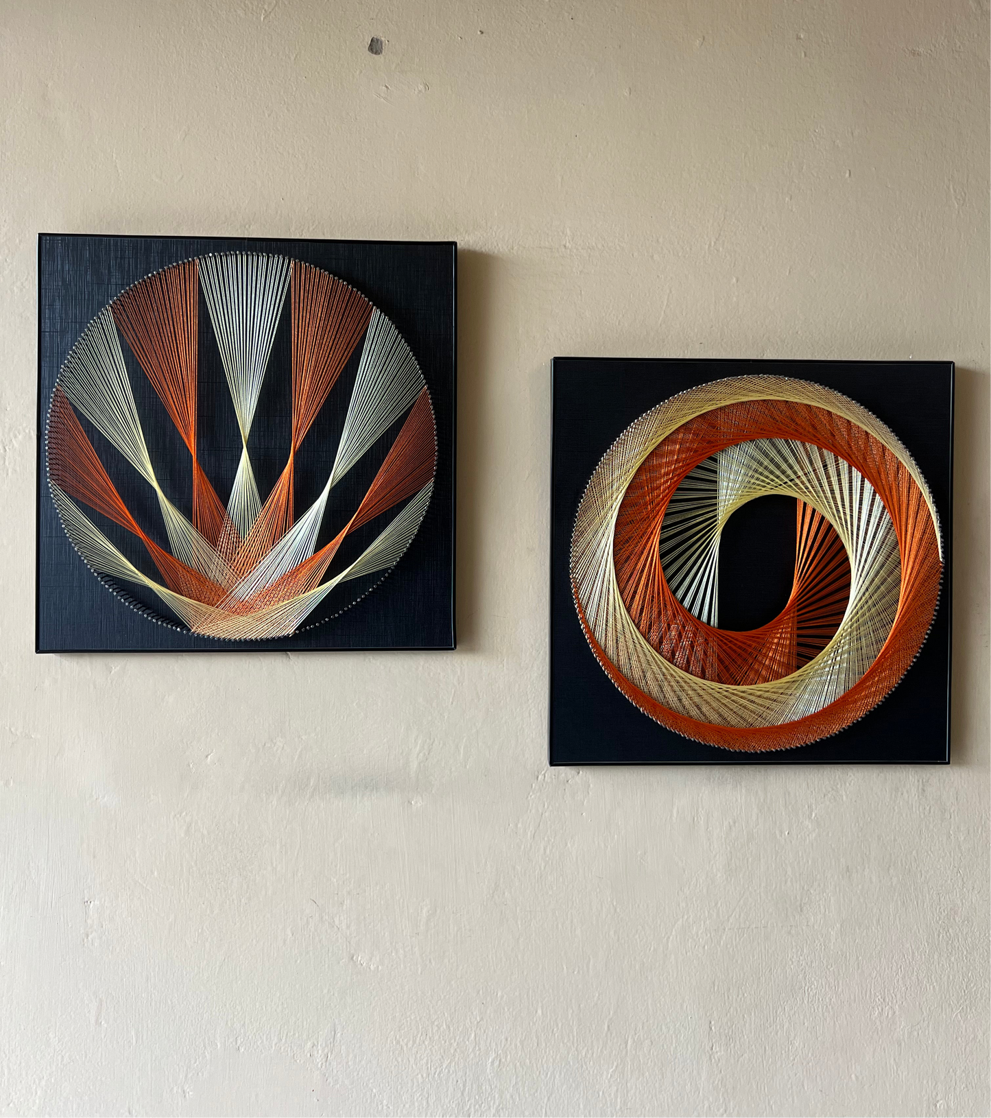 Skin And Orange String Art
