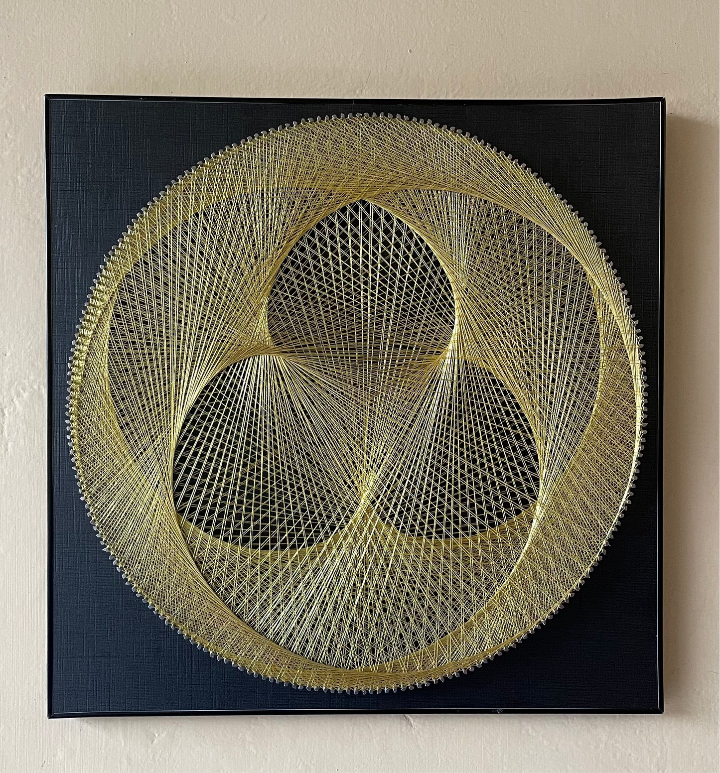 3-Petal Flower Design String Art