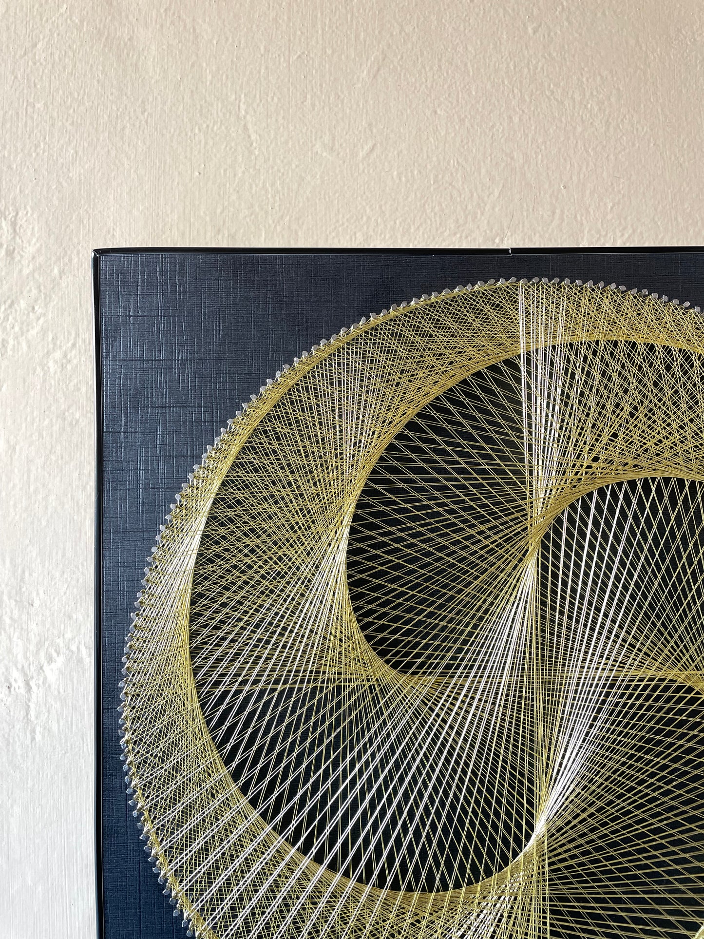 Golden Moon String Art Pair