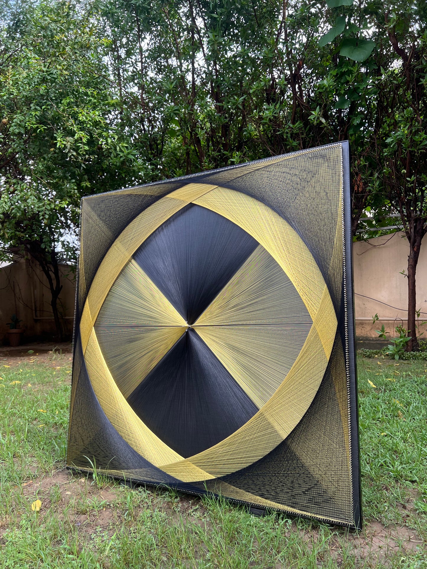 Fully Covered Square String Art