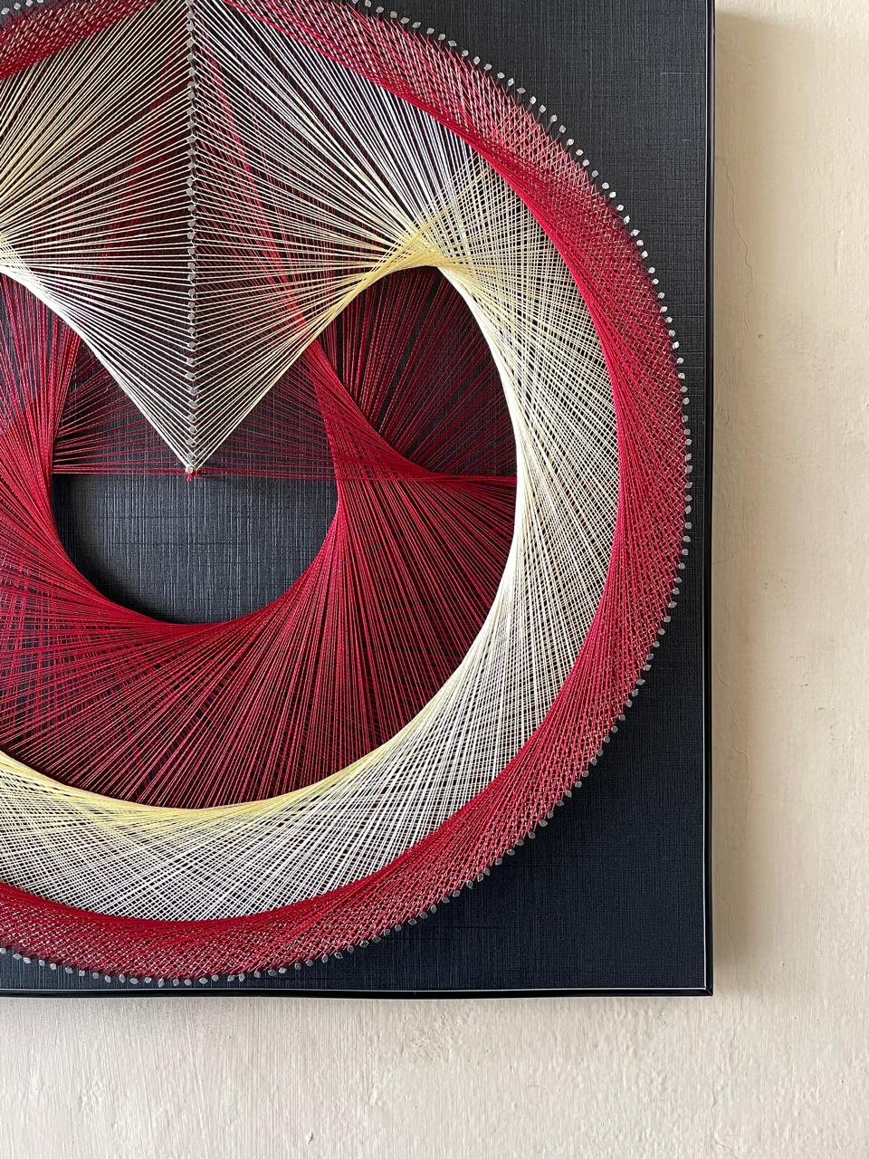 Tri-layer string art