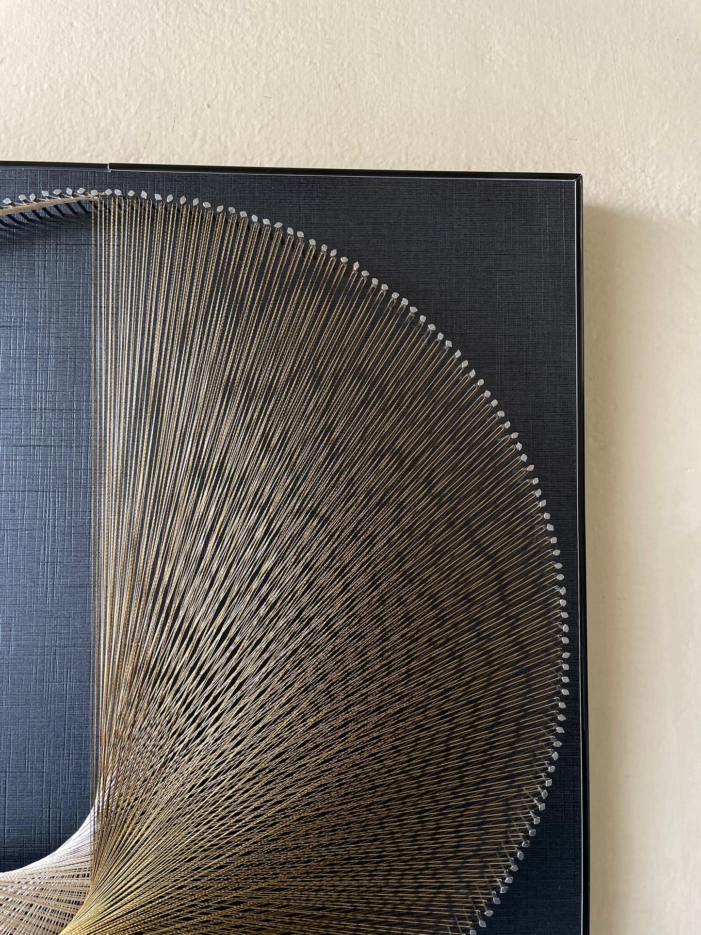 Half moon string art