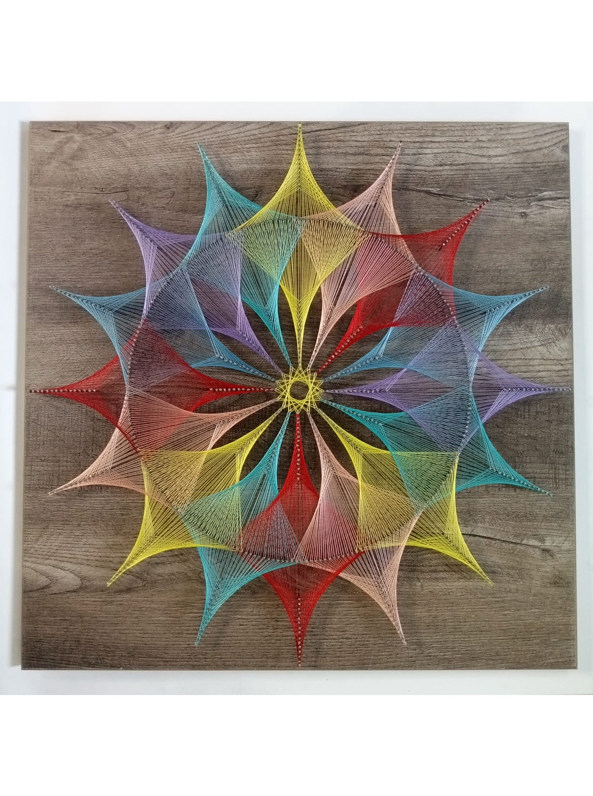 Rainbow string art