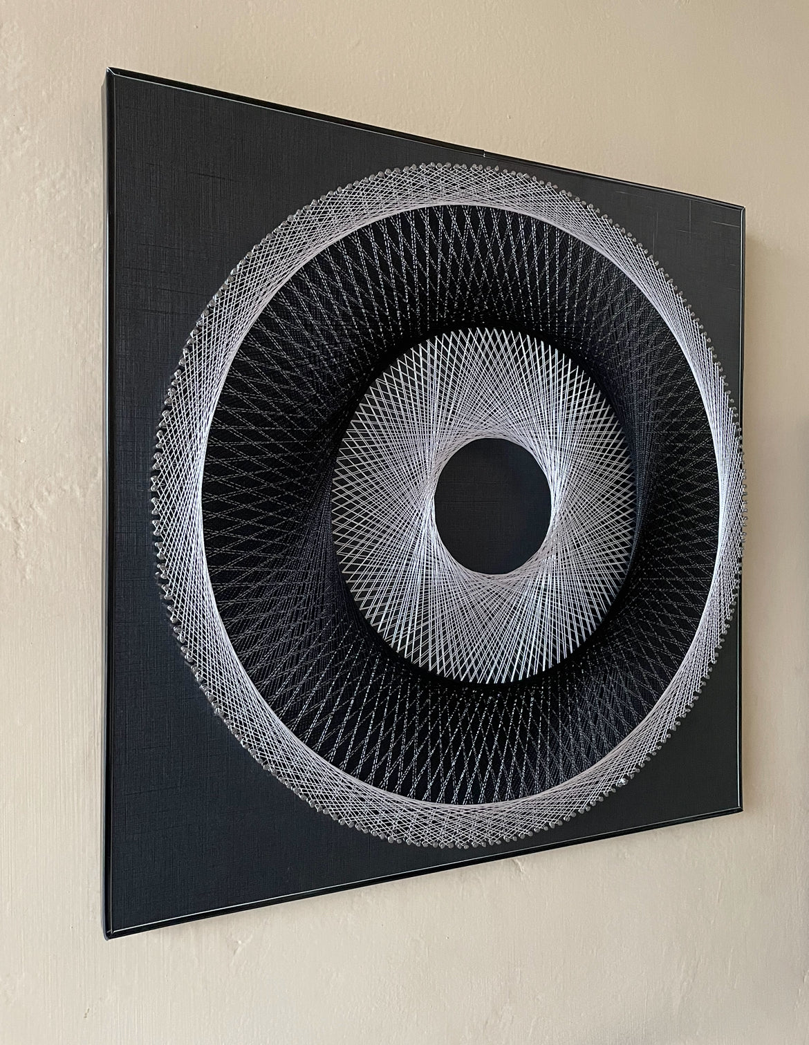 Black N White String Art