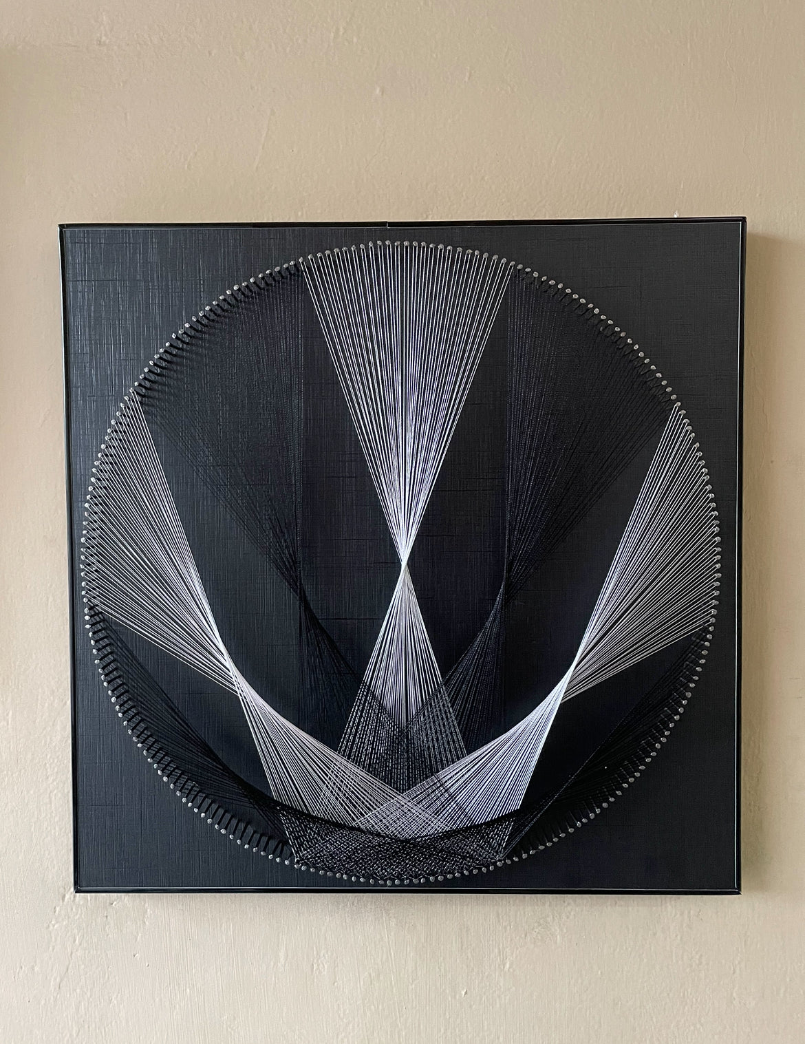 Black N White String Art
