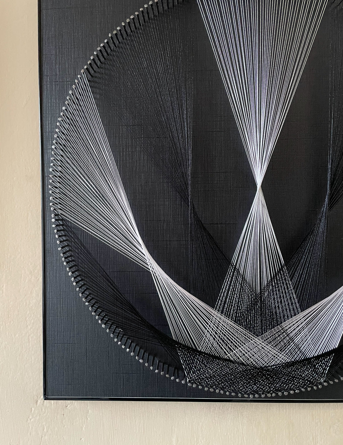 Black N White String Art