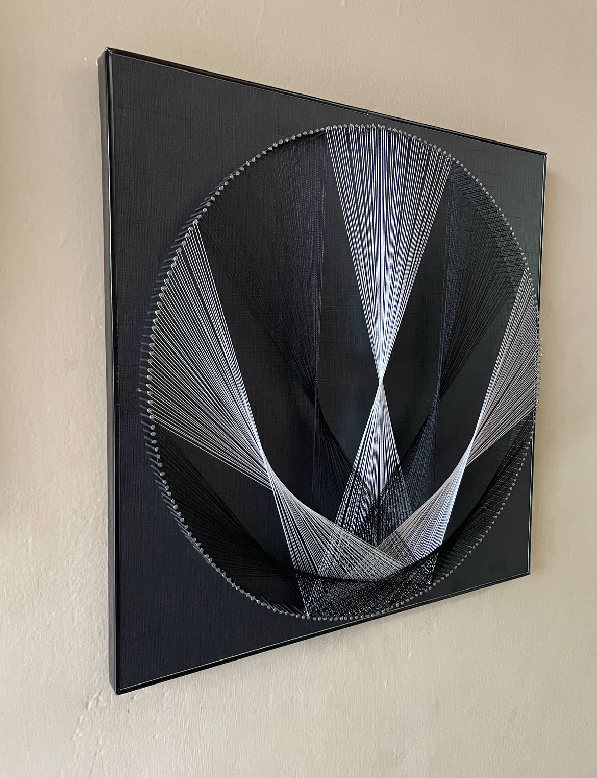 Black N White String Art