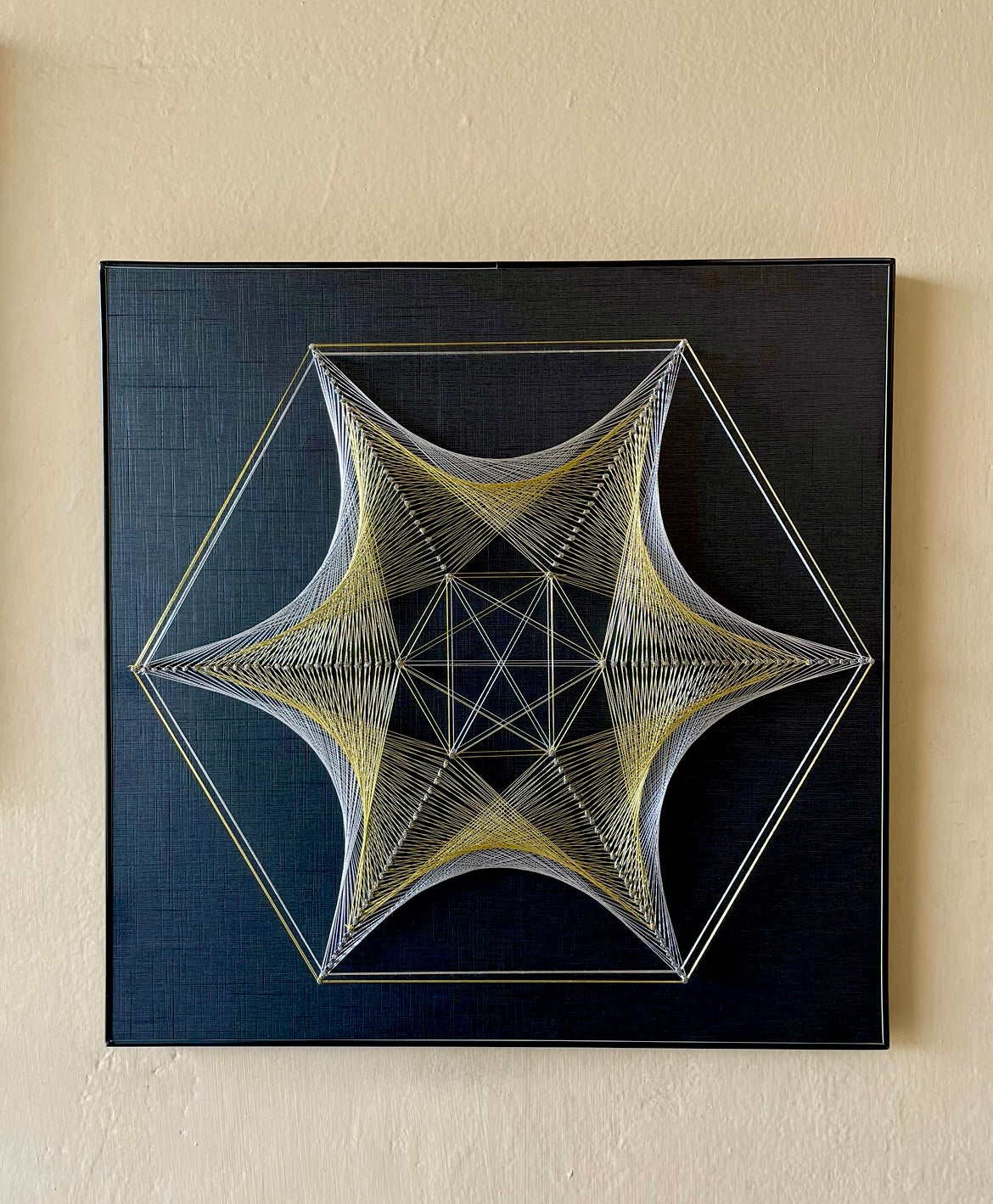 Tri-Spider String Art pair