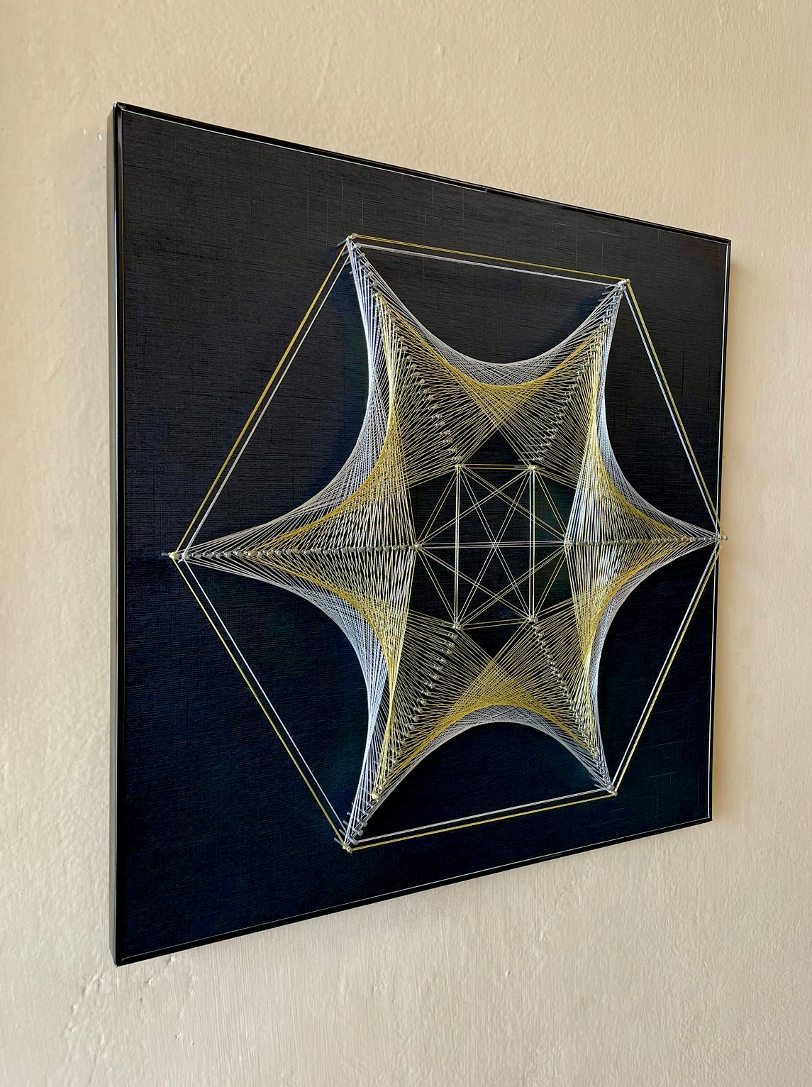 Tri-Spider String Art pair