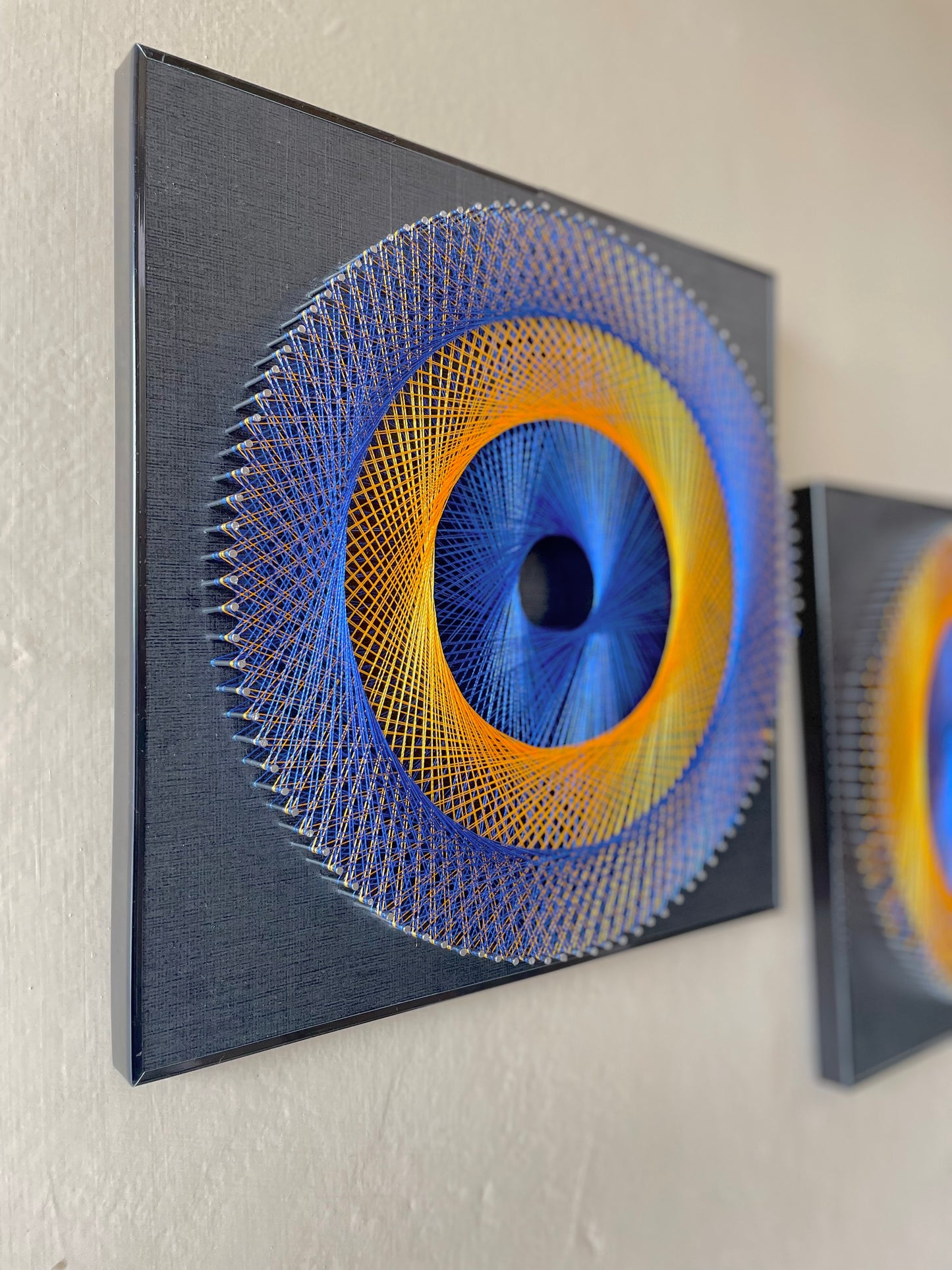 Tri-circle String Art Pair