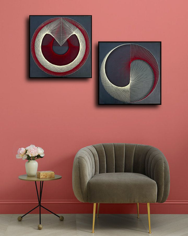 Tis-S Red Valvet String Art