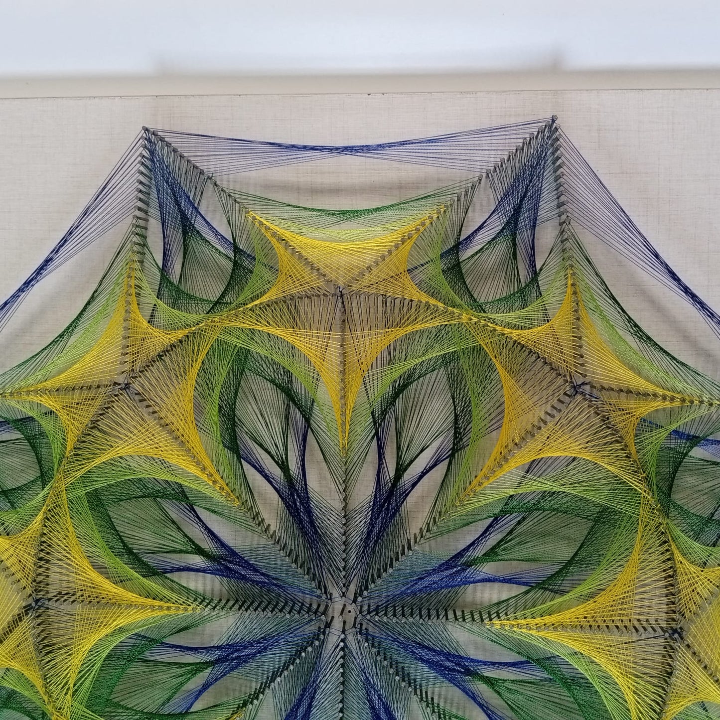 Huge flower string art
