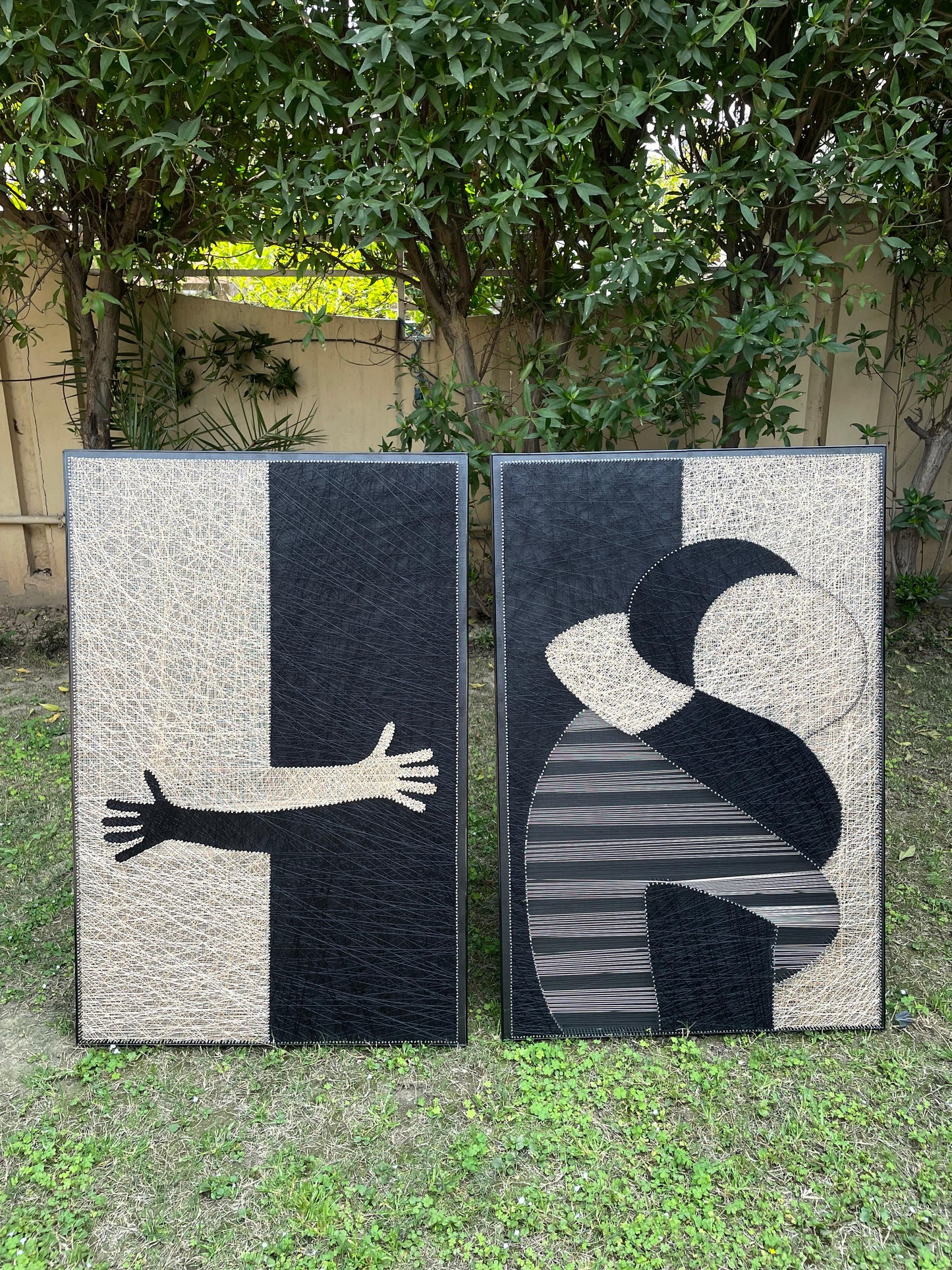 Hug String Art Pair