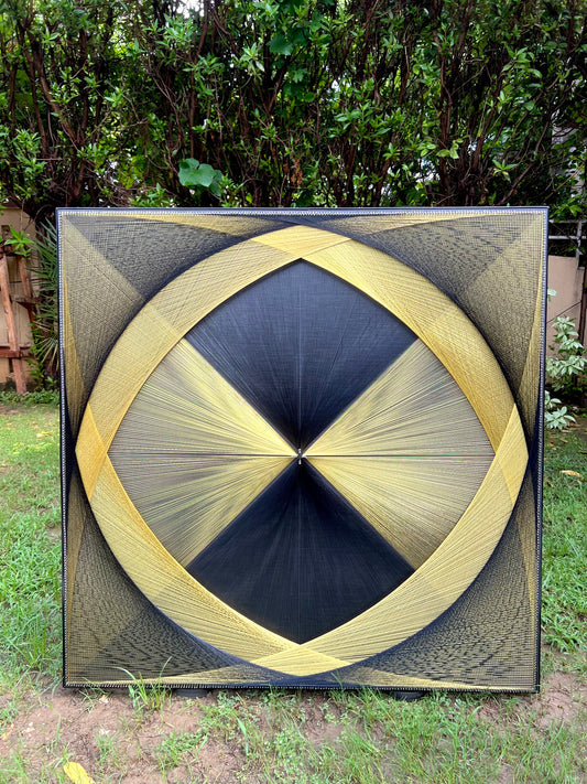 Fully Covered Square String Art