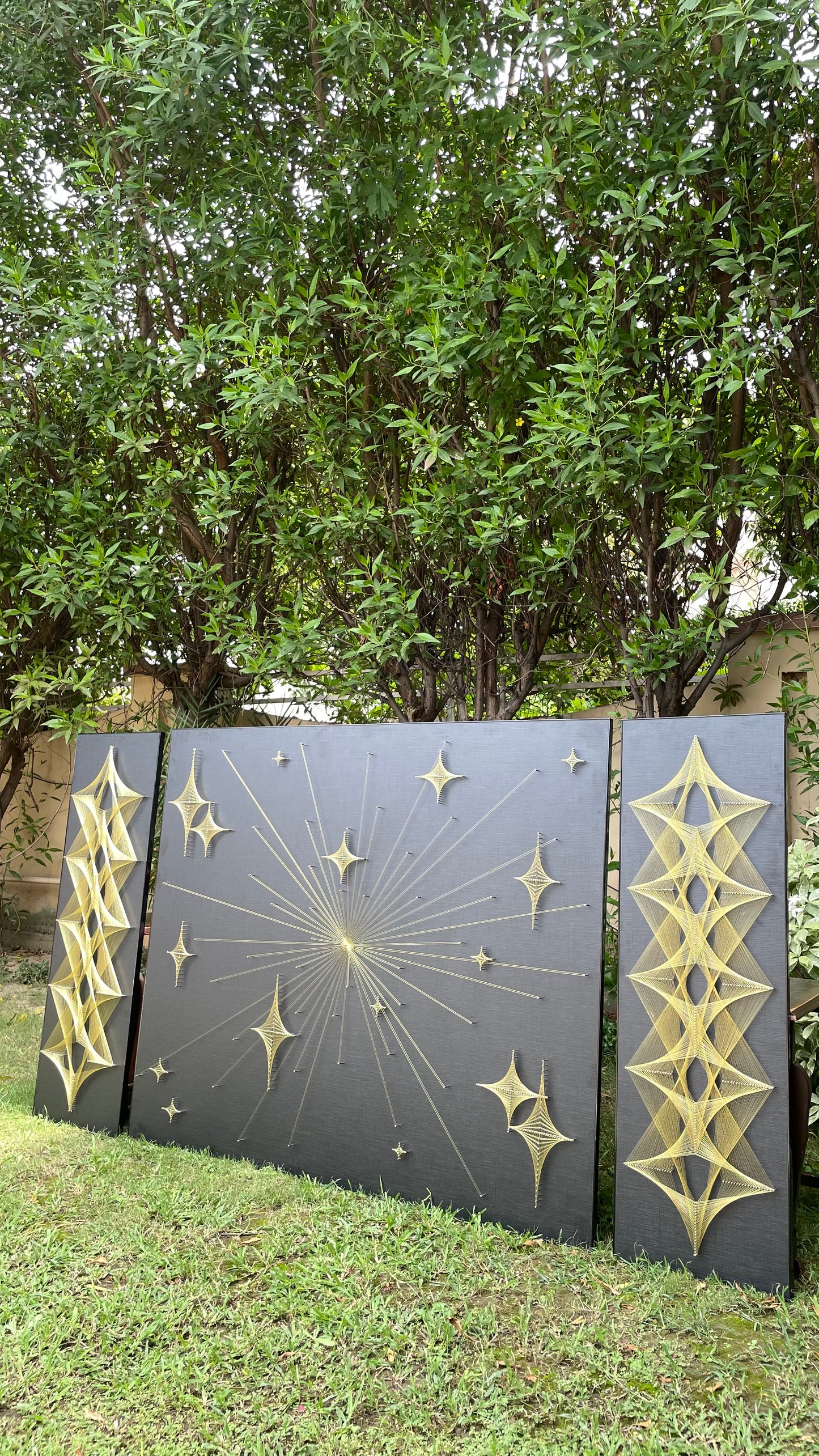 Multi- Star Design String Art Set Of 3