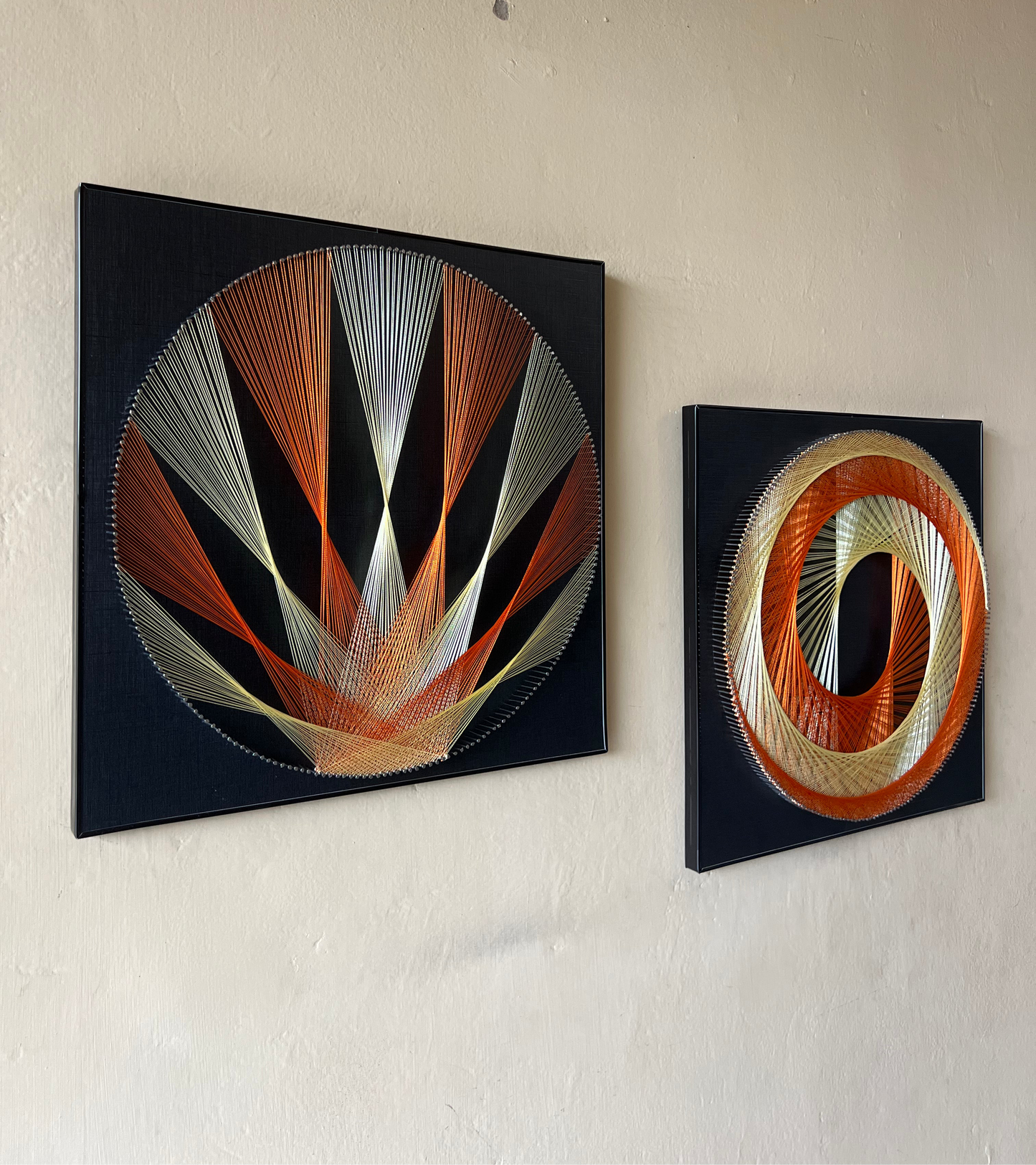 Skin And Orange String Art