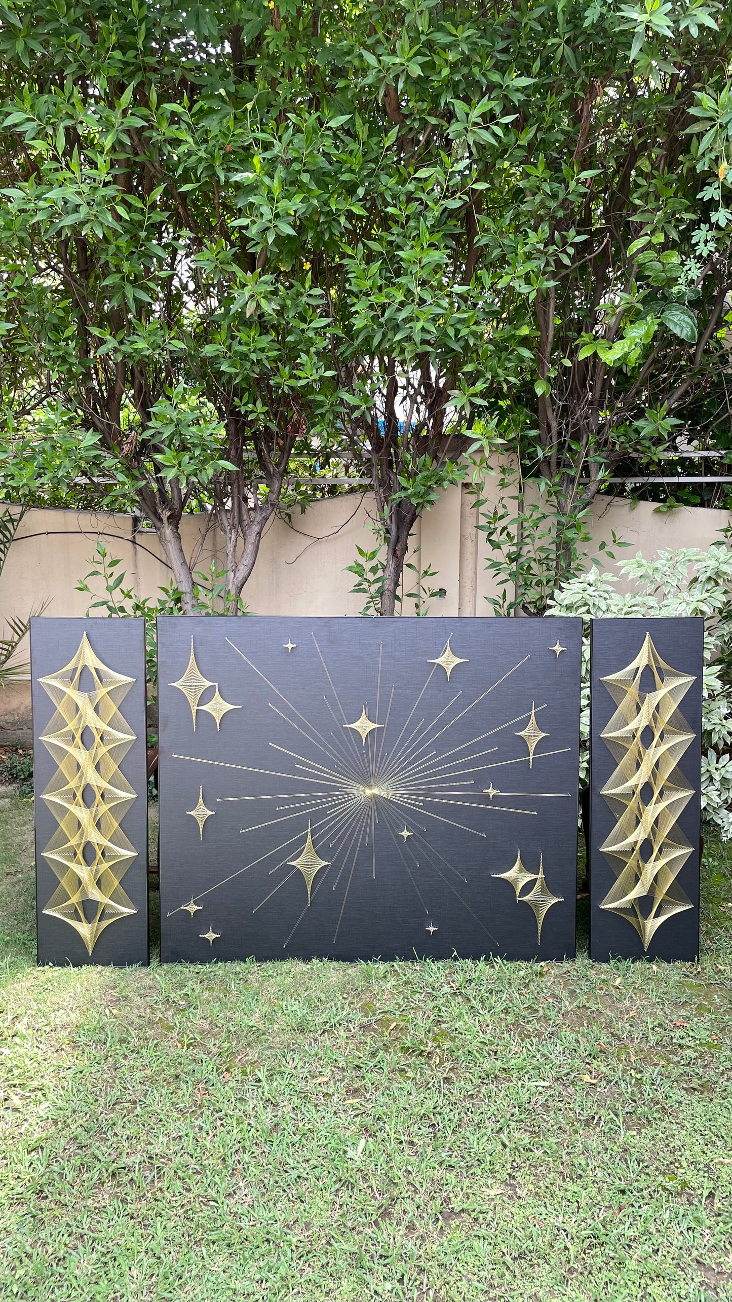 Multi- Star Design String Art Set Of 3