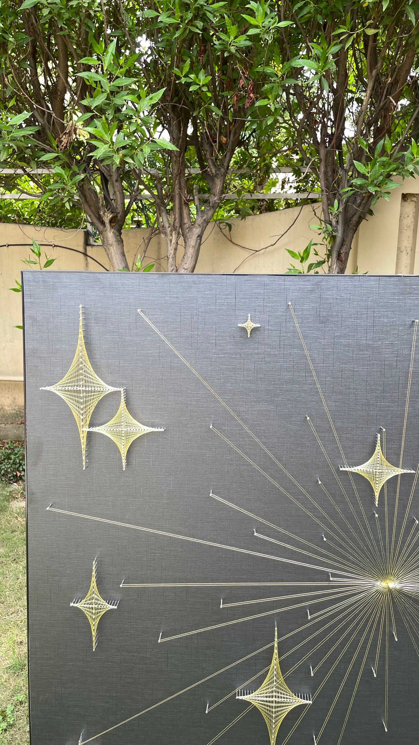 Star & Rays Design String Art