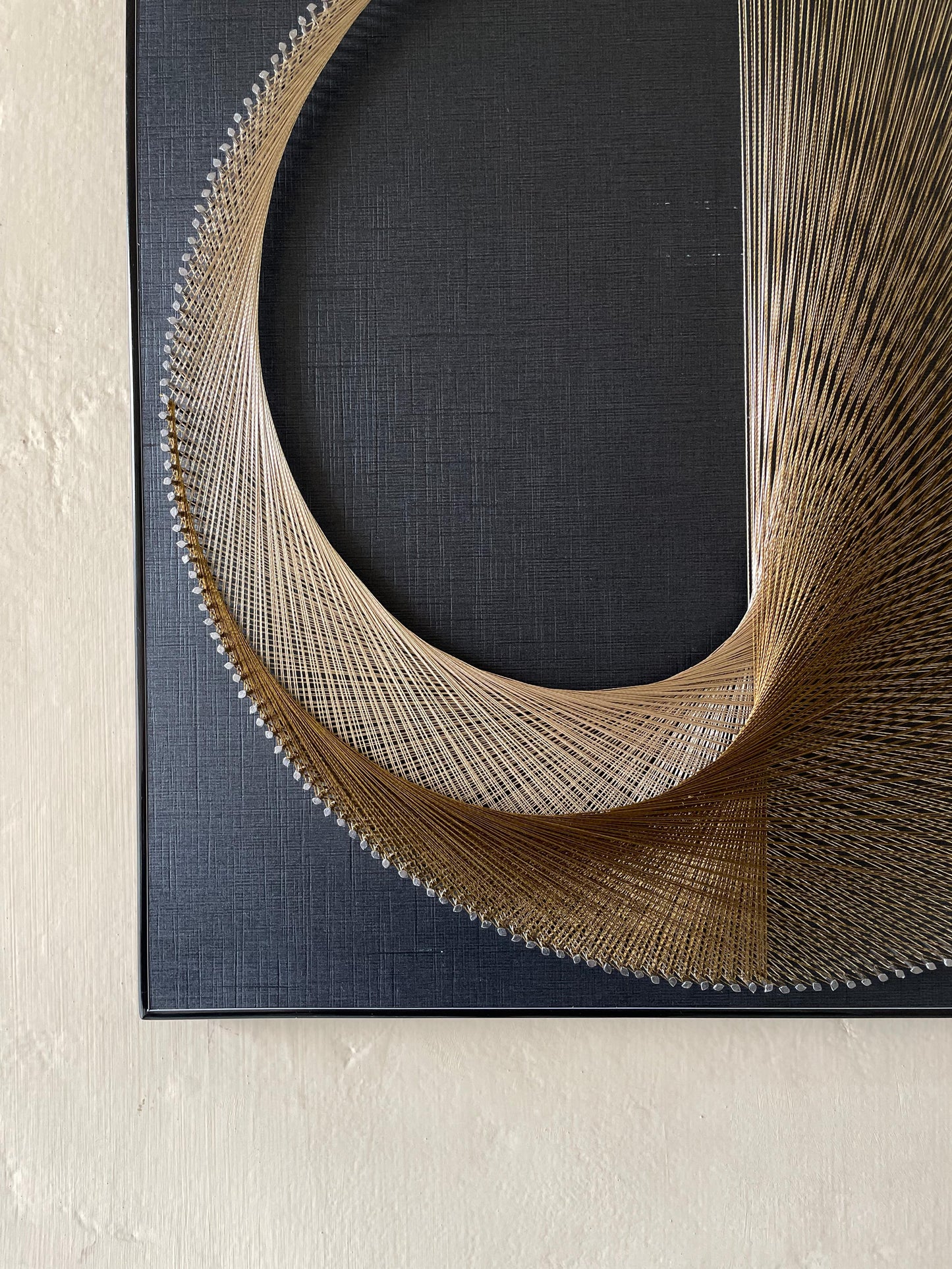 Half moon string art