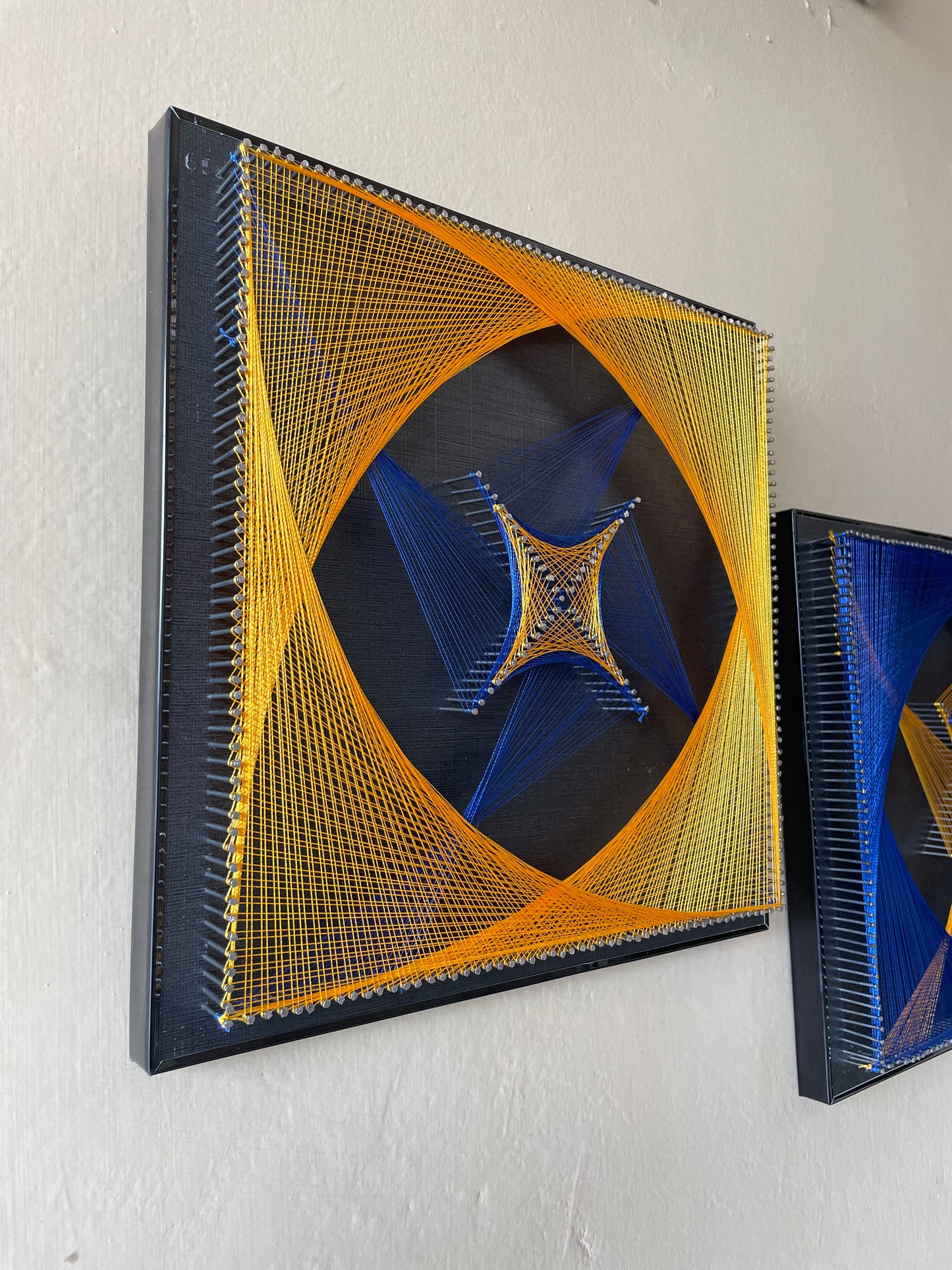 Square String Art Pair