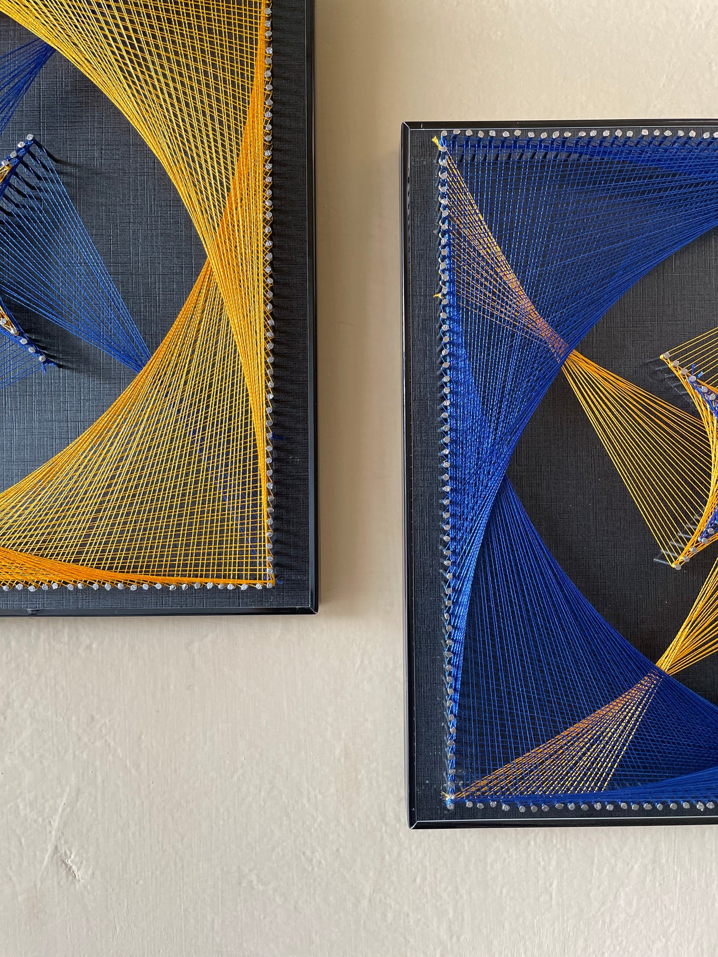 Square String Art Pair