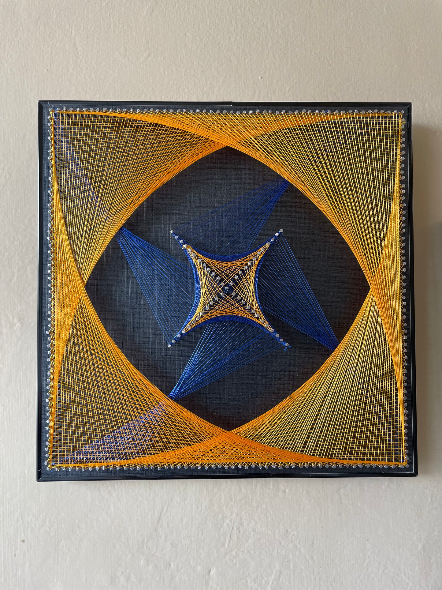 Square String Art Pair