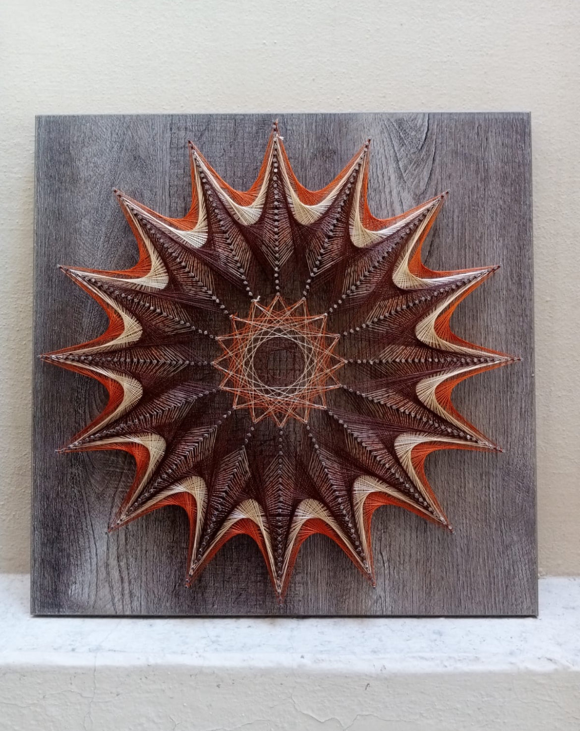Flower string art