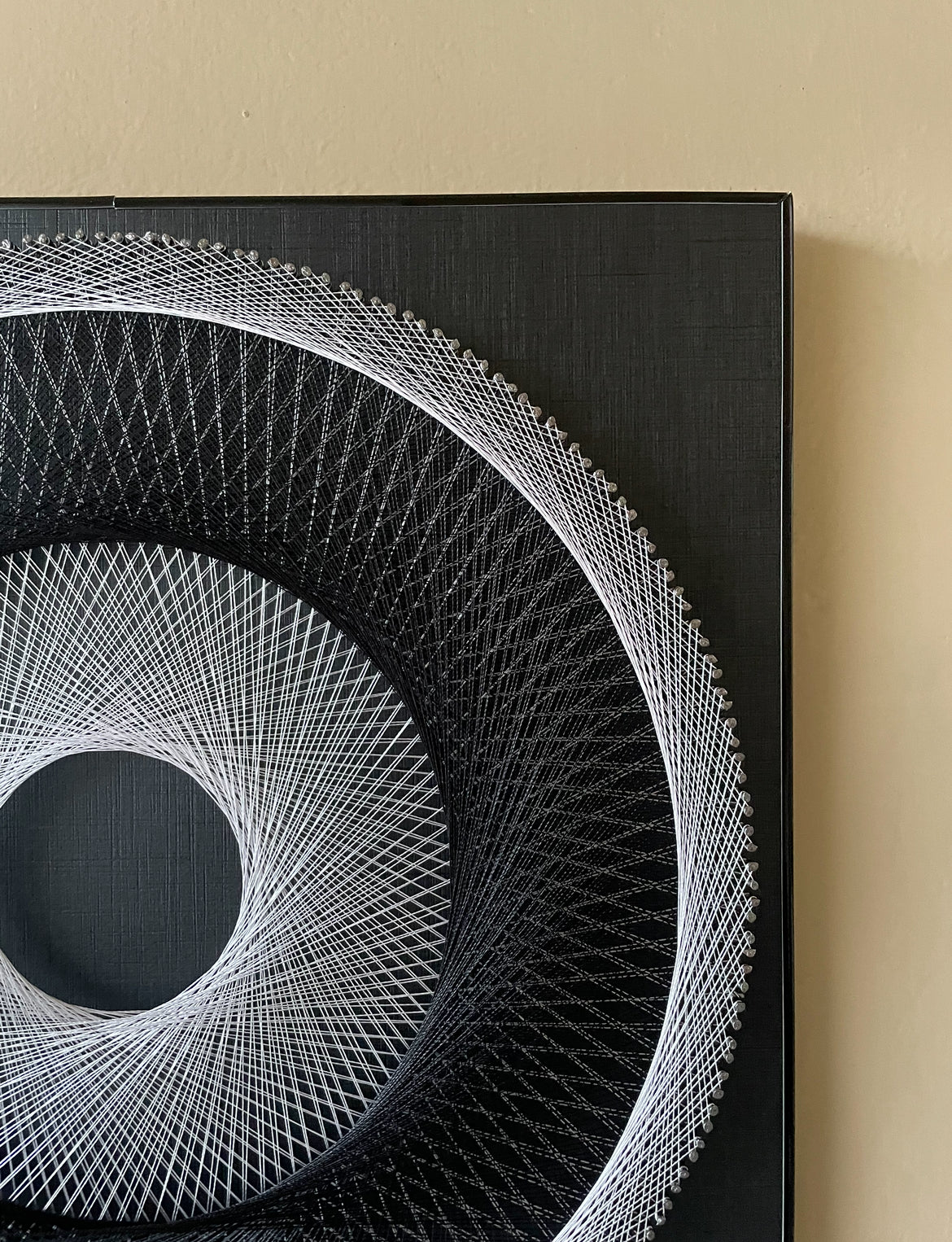 Black N White String Art