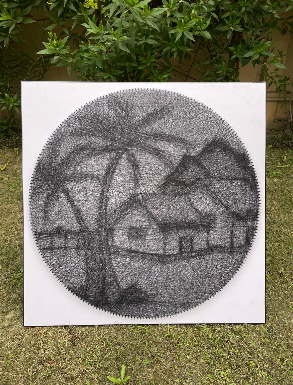 A Single String Art Scenery 32x32