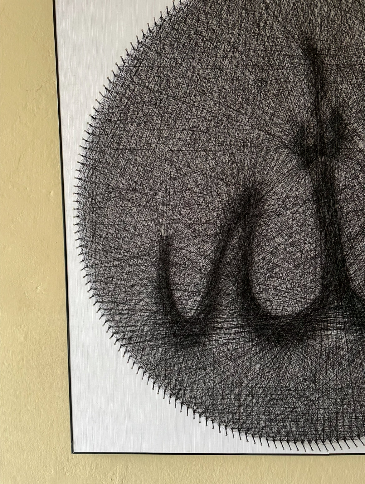 A Single String Art Calligraphy 32x32 Inches