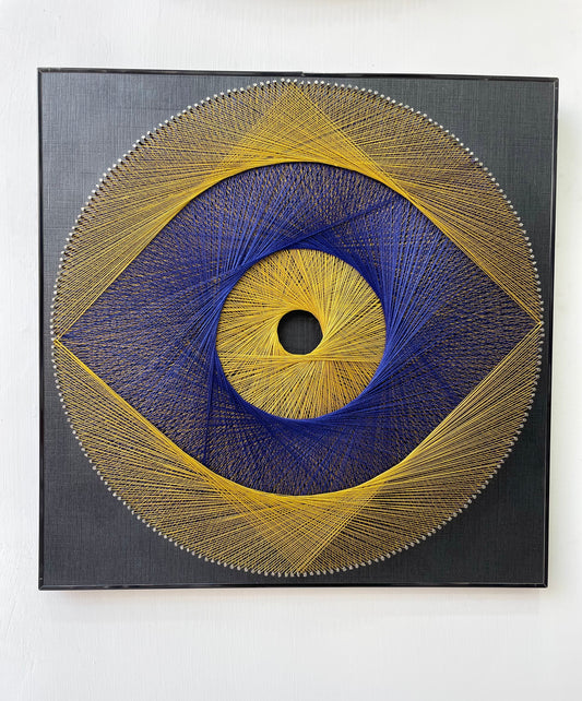 Eye-shaped String Art