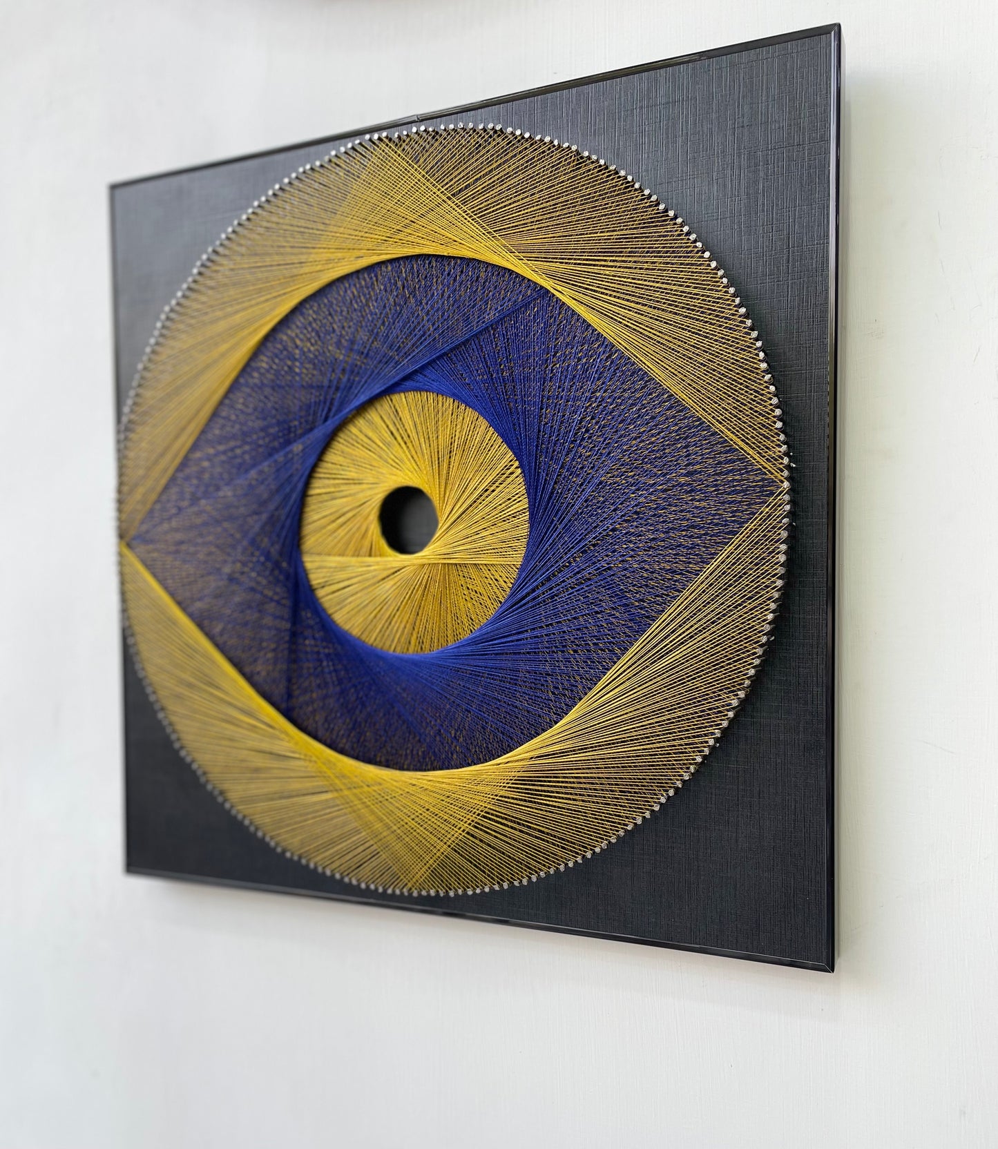 Eye-shaped String Art