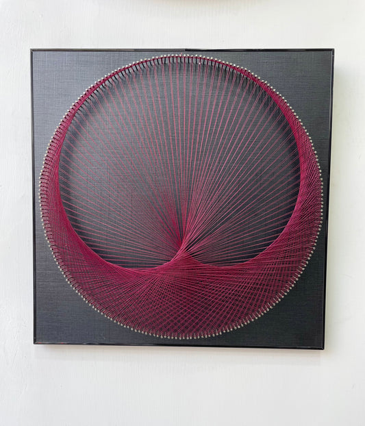Heart-shaped String Art