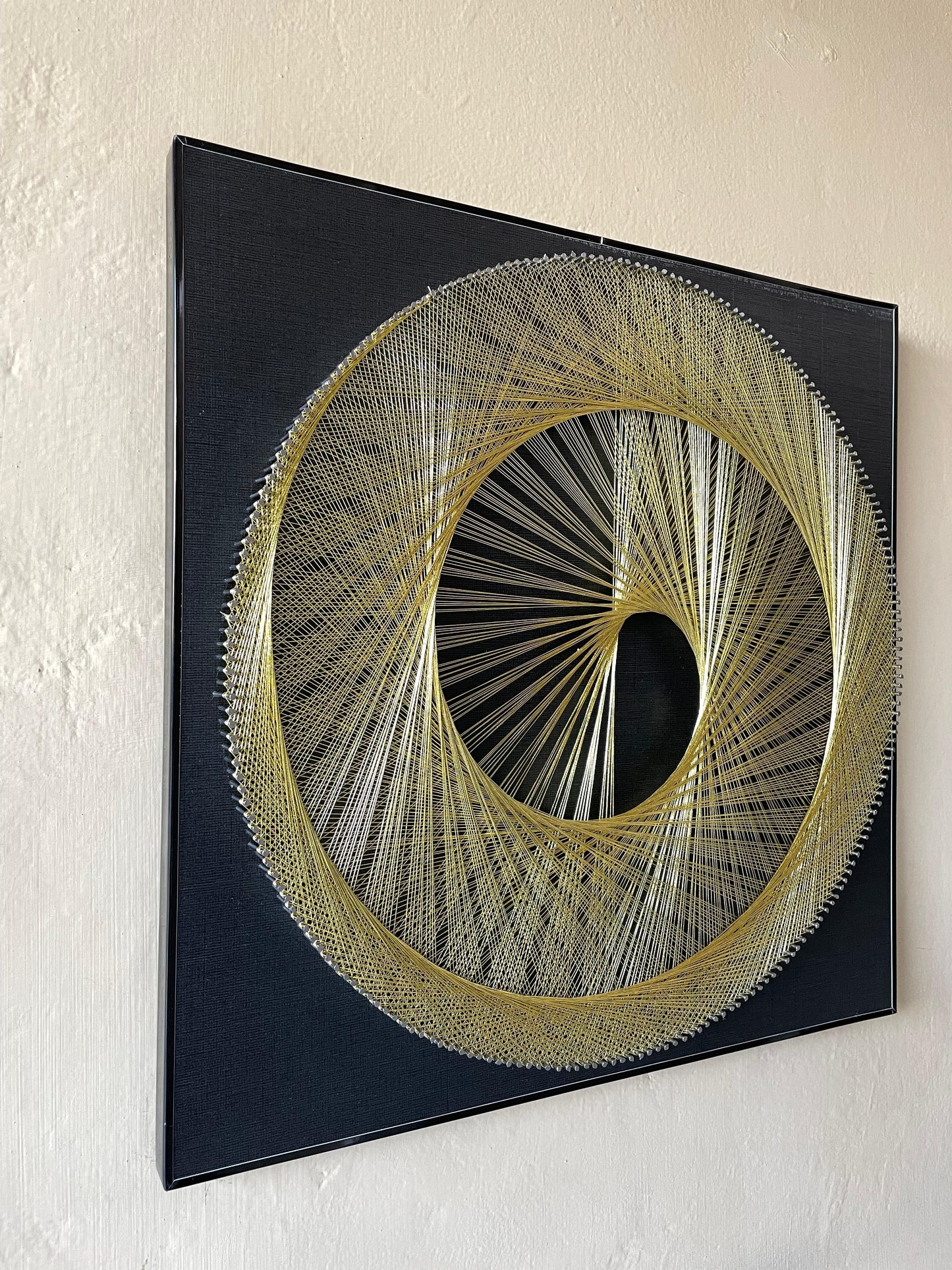 Spiral Drop String Art Pair