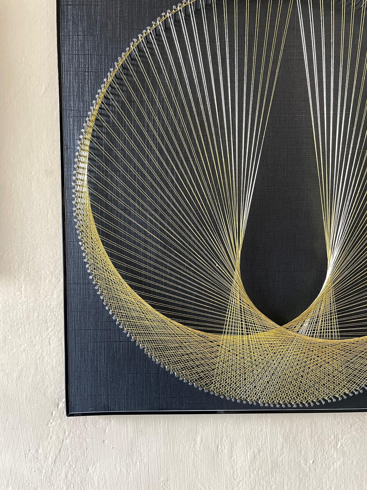 Spiral Drop String Art Pair