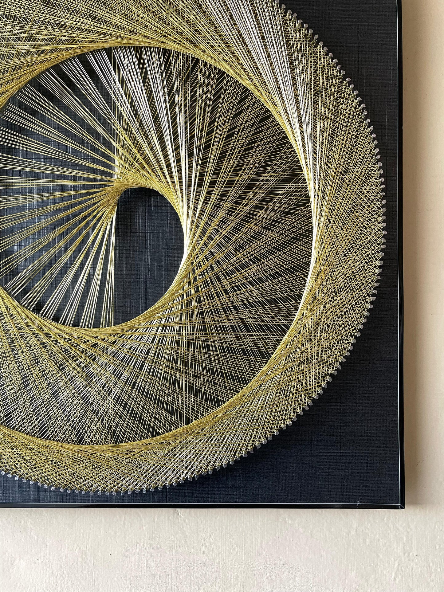 Spiral Drop String Art Pair