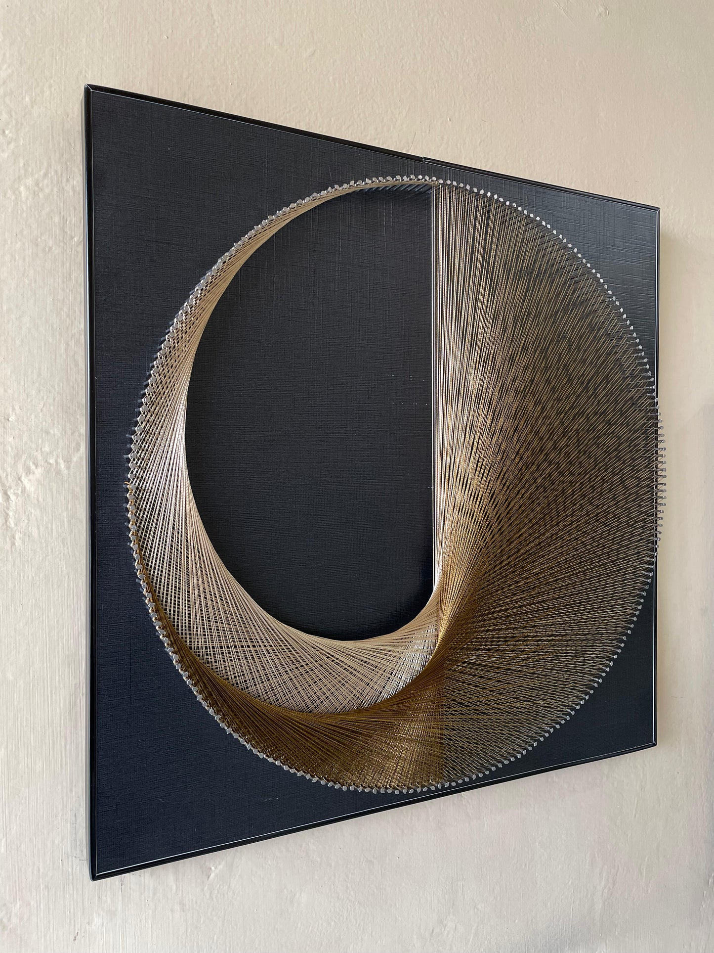 Spiral & Moon String Art Pair