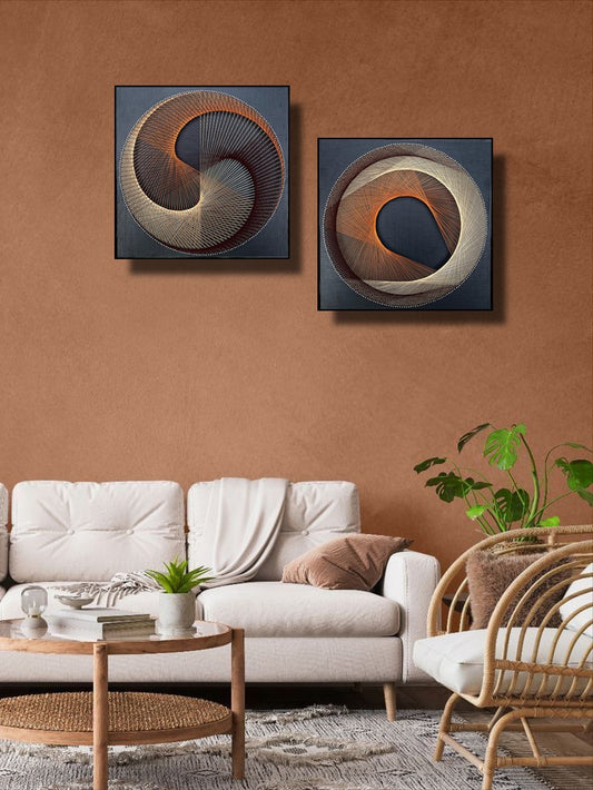 Triple Layers String Art Pair