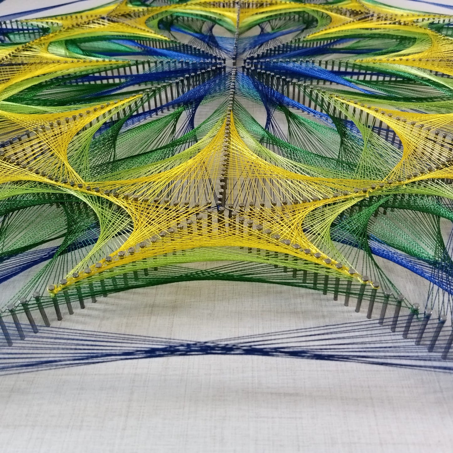 Huge flower string art