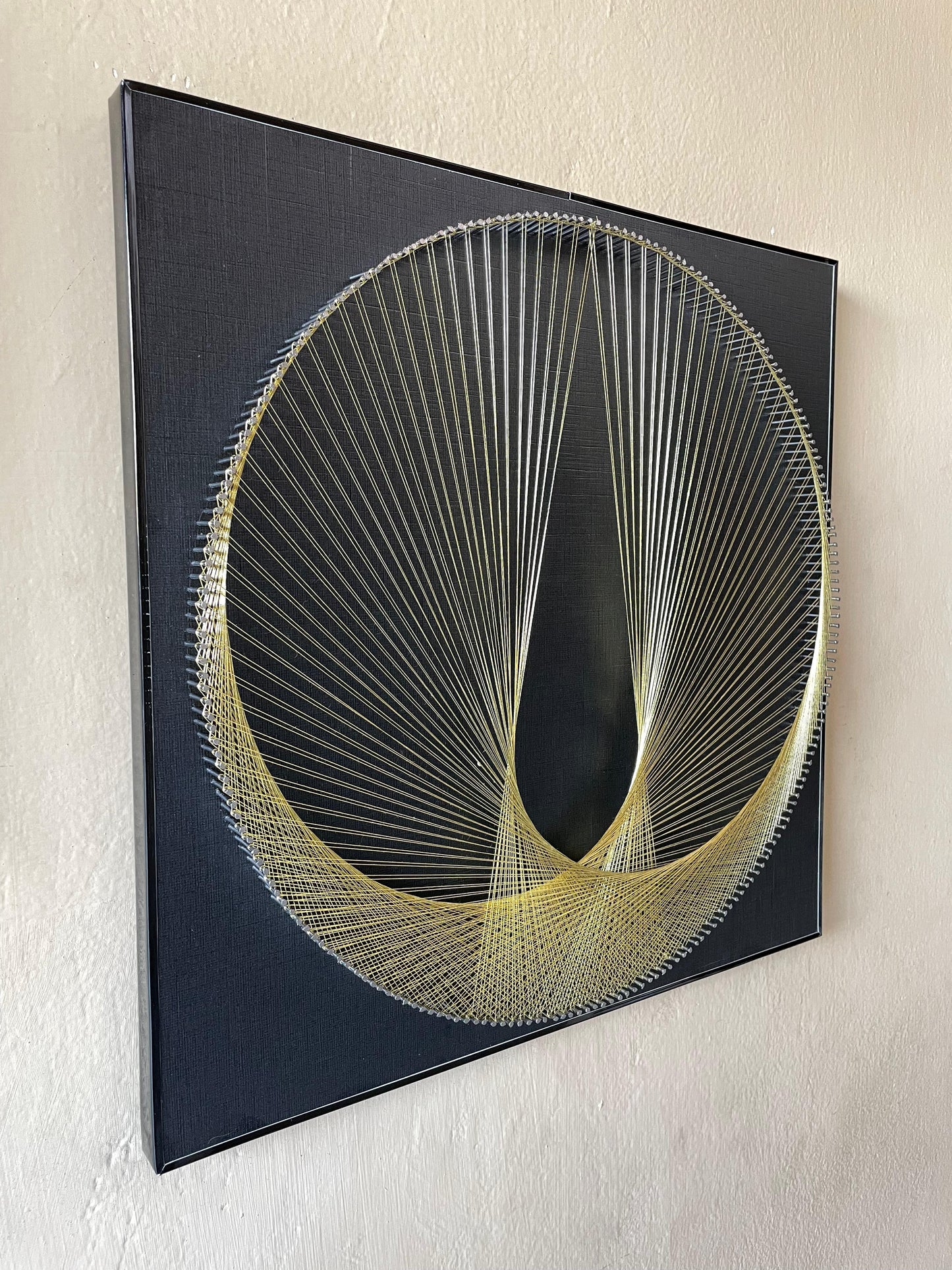 Spiral Drop String Art Pair