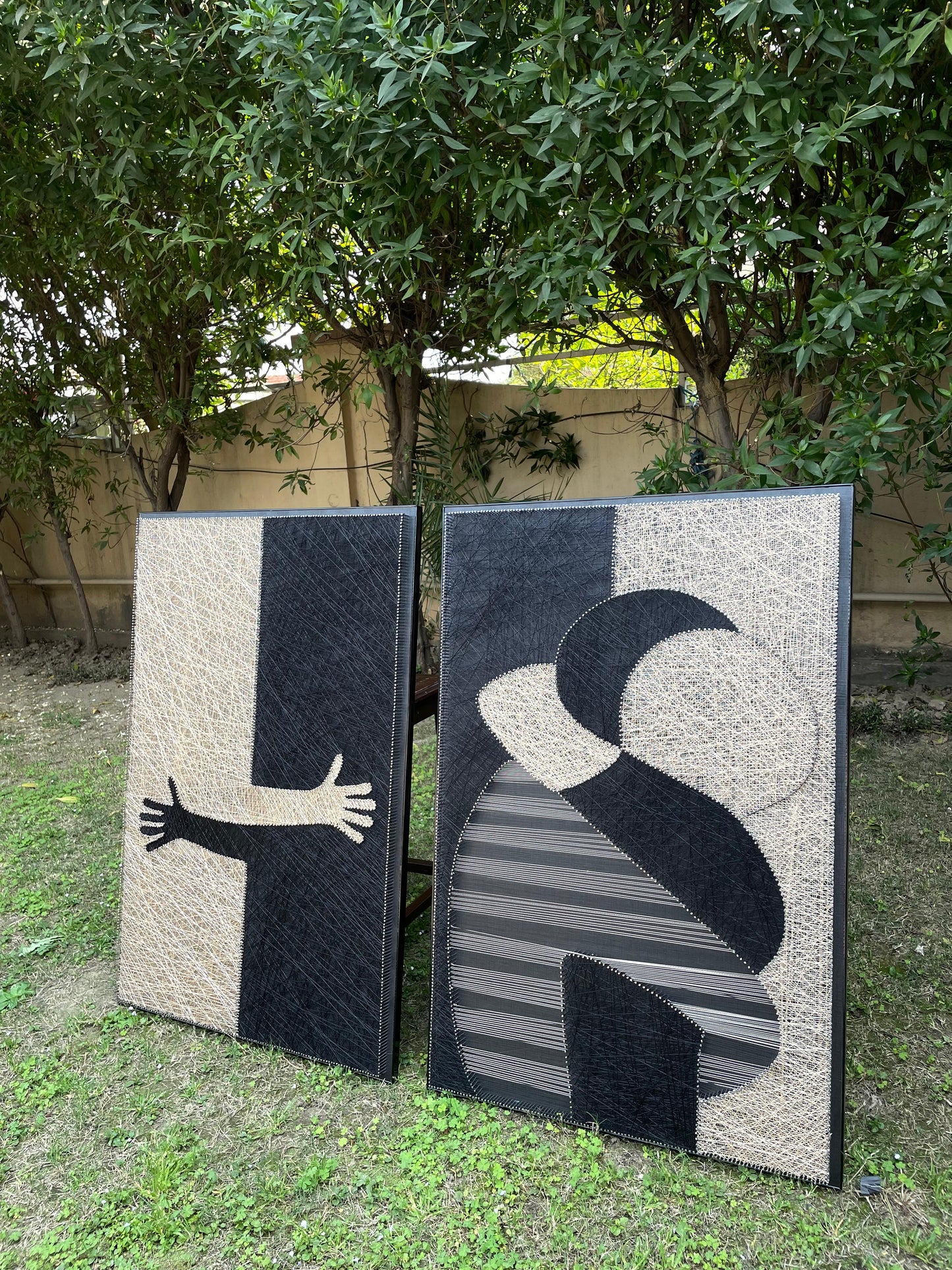 Hug String Art Pair
